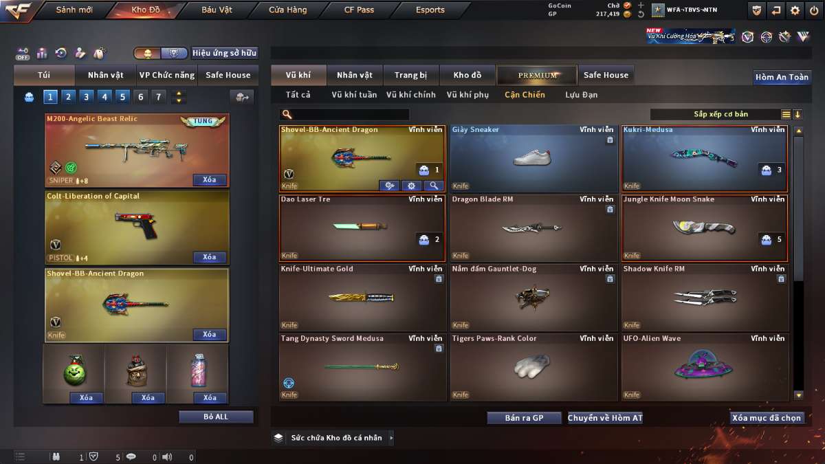 shop acc cf uy tin gia re